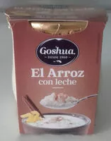 Sucre et nutriments contenus dans Goshua