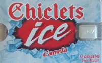 Sucre et nutriments contenus dans Chiclets