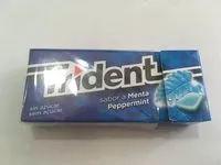 Suhkru kogus sees Chewing gum trident peppermint sans sucre