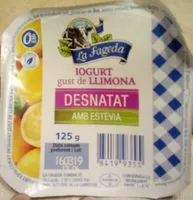 Quantité de sucre dans Yogur desnatado de limón con stevia