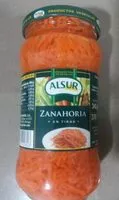 Amount of sugar in Zanahoria en tiras
