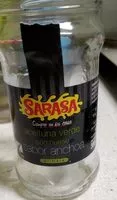 İçindeki şeker miktarı Aceituna verde sabor anchoa