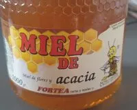 Cantidad de azúcar en Miel de acacia