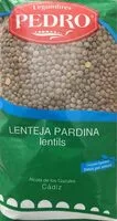Quantité de sucre dans Lenteja pardina