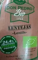 Cantidad de azúcar en Lentejas