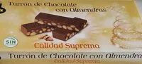 Amount of sugar in Turrón chocolate con almedras