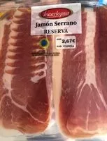 Amount of sugar in Jamón Serrano