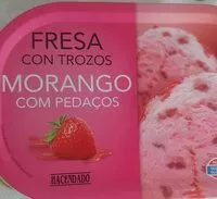 Quantité de sucre dans Helado fresas con trozos
