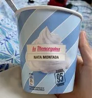 含糖量 Helado nata montada