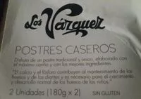 Cantidad de azúcar en Arroz con leche