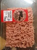Sokerin määrä sisällä Preparado de carne picada vacuno y cerdo