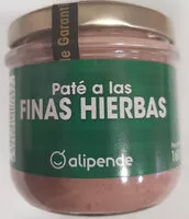 Amount of sugar in Paté a las finas hierbas