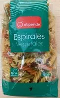 Amount of sugar in Espirales vegetales
