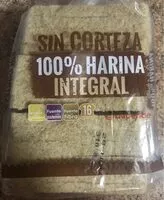 Amount of sugar in Pan de molde sin corteza 100% harina integral