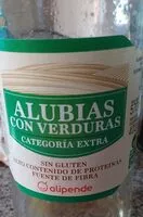 Cantidad de azúcar en Alubias con verduras