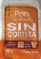Amount of sugar in Pan blanco sin bordes