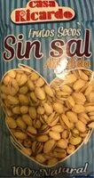 चीनी की मात्रा Pistacho tostado
