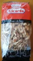 चीनी की मात्रा Nueces. Frutos secos