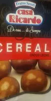 चीनी की मात्रा Grageas de chocolate con leche y cereales