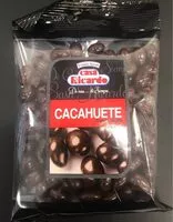 चीनी की मात्रा Cacahuete chocolate negro