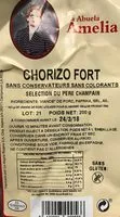 Quantité de sucre dans Chorizo fort
