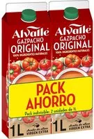 入っている砂糖の量 Gazpacho original pack ahorro 2 unidades sin gluten envase 1 l