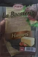 Cantidad de azúcar en Havarti