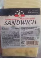 入っている砂糖の量 Lonchas con queso sándwich