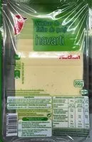 Cantidad de azúcar en Havarti