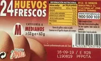 Cantidad de azúcar en Huevos frescos