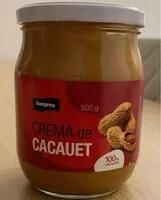 Jumlah gula yang masuk Crema de Cacahuete