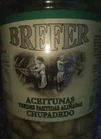 Jumlah gula yang masuk Aceitunas verdes partidas aliñadas chupadeo