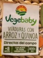 Cantidad de azúcar en Verduras con arroz y quinoa