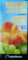 入っている砂糖の量 Zumo de melocotón, manzana y uva