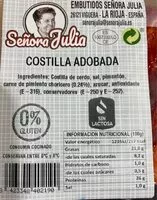 Azúcar y nutrientes en Senora julia