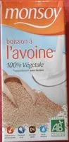 含糖量 Boisson à l'Avoine 100% végétale