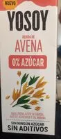 Cantidad de azúcar en Bebida de avena 0% azúcar