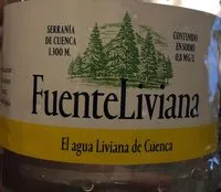 Sucre et nutriments contenus dans Fuente liviana