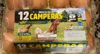 Cantidad de azúcar en Huevos de gallinas camperas