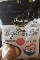 Cantidad de azúcar en Picos bajos en sal