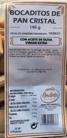 Cantidad de azúcar en Bocaditos de pan cristal
