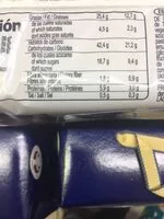 Количество сахара в CAKE CHIP 550G MANDUL