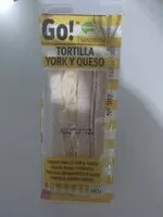 Количество сахара в Sándwich tortilla York y queso