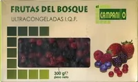 Zuckermenge drin Frutas del bosque ultracongeladas