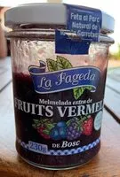 Quantité de sucre dans Mermelada extra de frutos rojos del bosque con