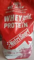 Sokerin määrä sisällä Whey gold protein