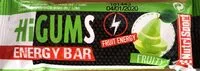 Sokerin määrä sisällä HiGUMS Energy Bar
