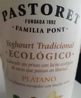 Suhkru kogus sees Yogur azucarado con plátano sin gluten ecológico