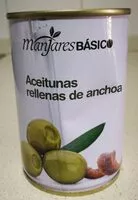 Cantidad de azúcar en Aceitunas rellenas de anchoa