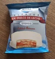 İçindeki şeker miktarı Alfajor de dulce de leche blanco